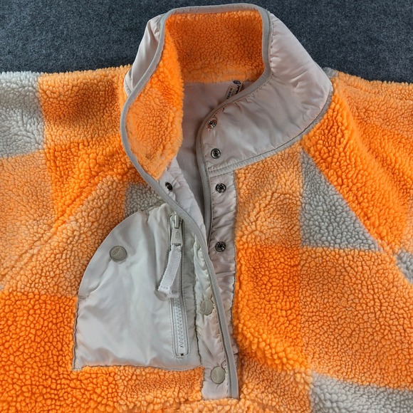 Free People Movement Womens Hit Slopes Jacket XS Orange Long Sleeve Fp Fleece - Picture 5 of 15